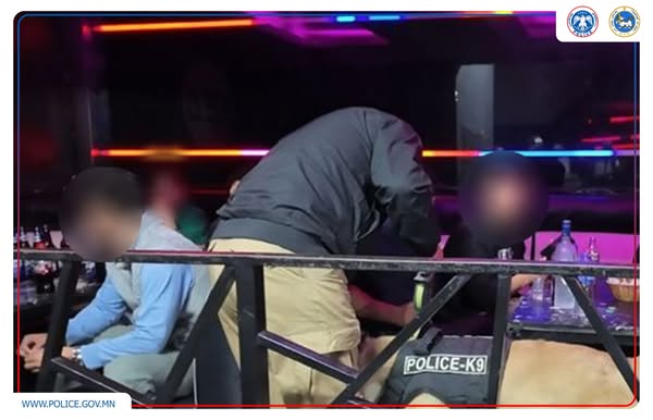 Шөнийн цэнгээний газраас хар тамхи хэрэглэсэн зургаан этгээдийг илрүүлжээ