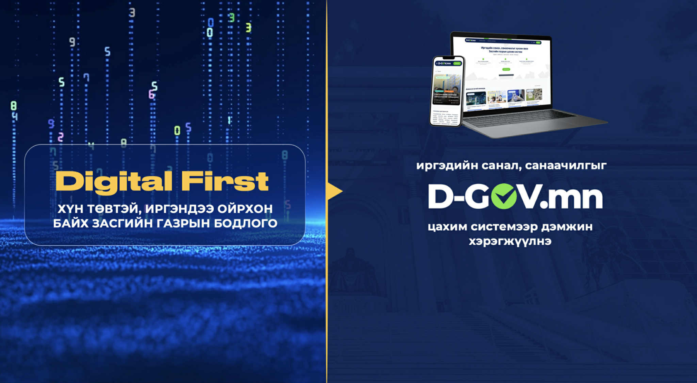 Иргэдийн санал, санаачилгыг Засгийн газрын шийдвэрт тусгах D-GOV.mn цахим систем нэвтрүүлжээ