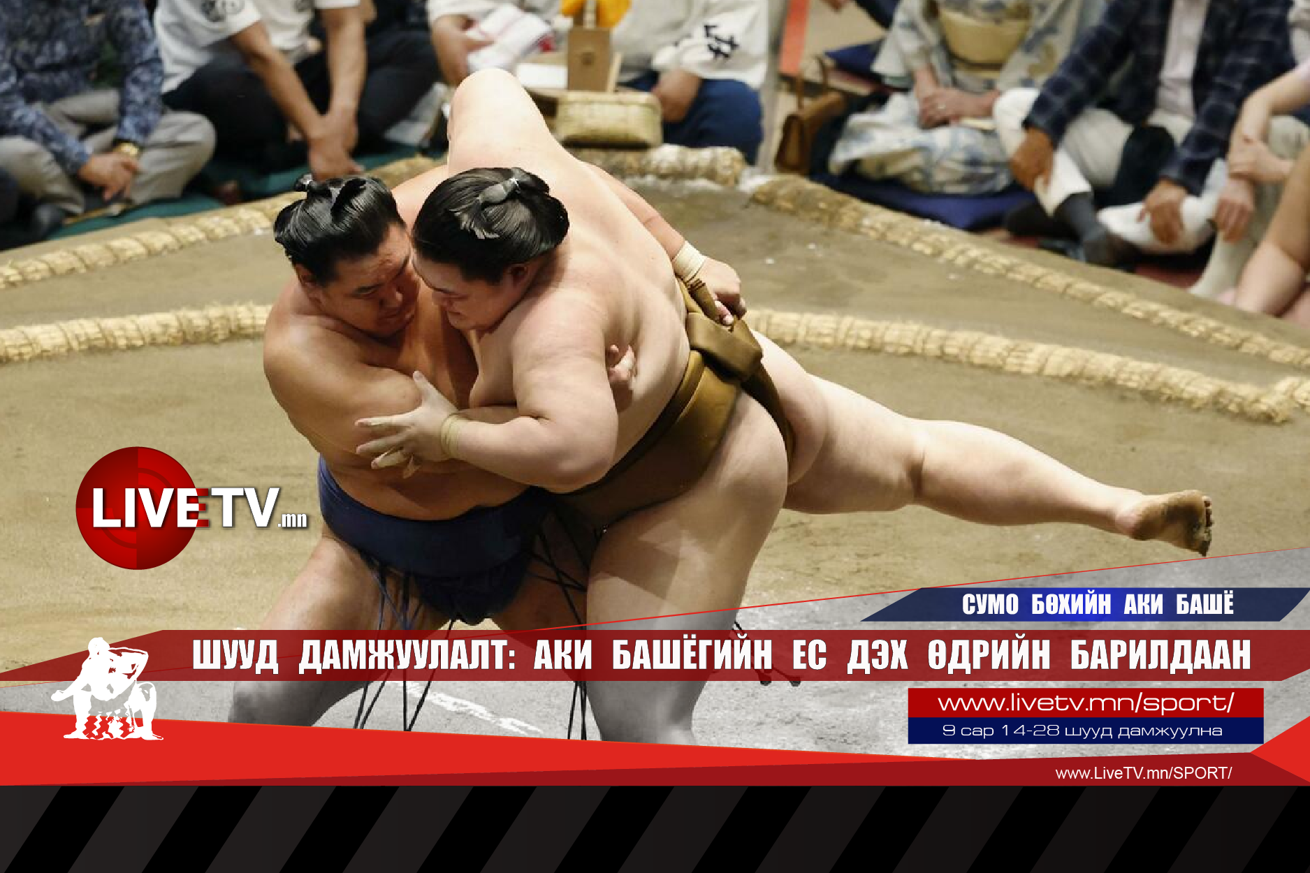 🔴 LIVE: Сумо бөхийн Аки башё /Ес дэх өдөр/