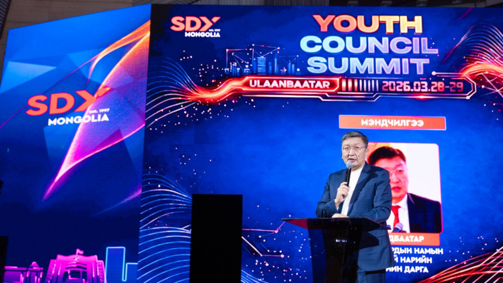 МАН-ын Ерөнхий нарийн бичгийн дарга Я.Содбаатар залуу төлөөлөгчдийн чуулганд мэндчилгээ дэвшүүллээ