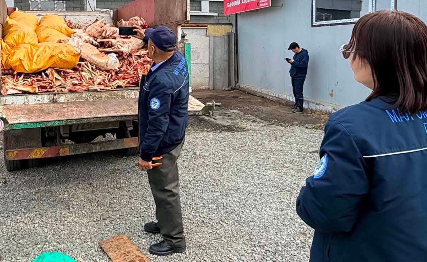 Хогны машинаар тээвэрлэсэн махыг устгалд оруулжээ