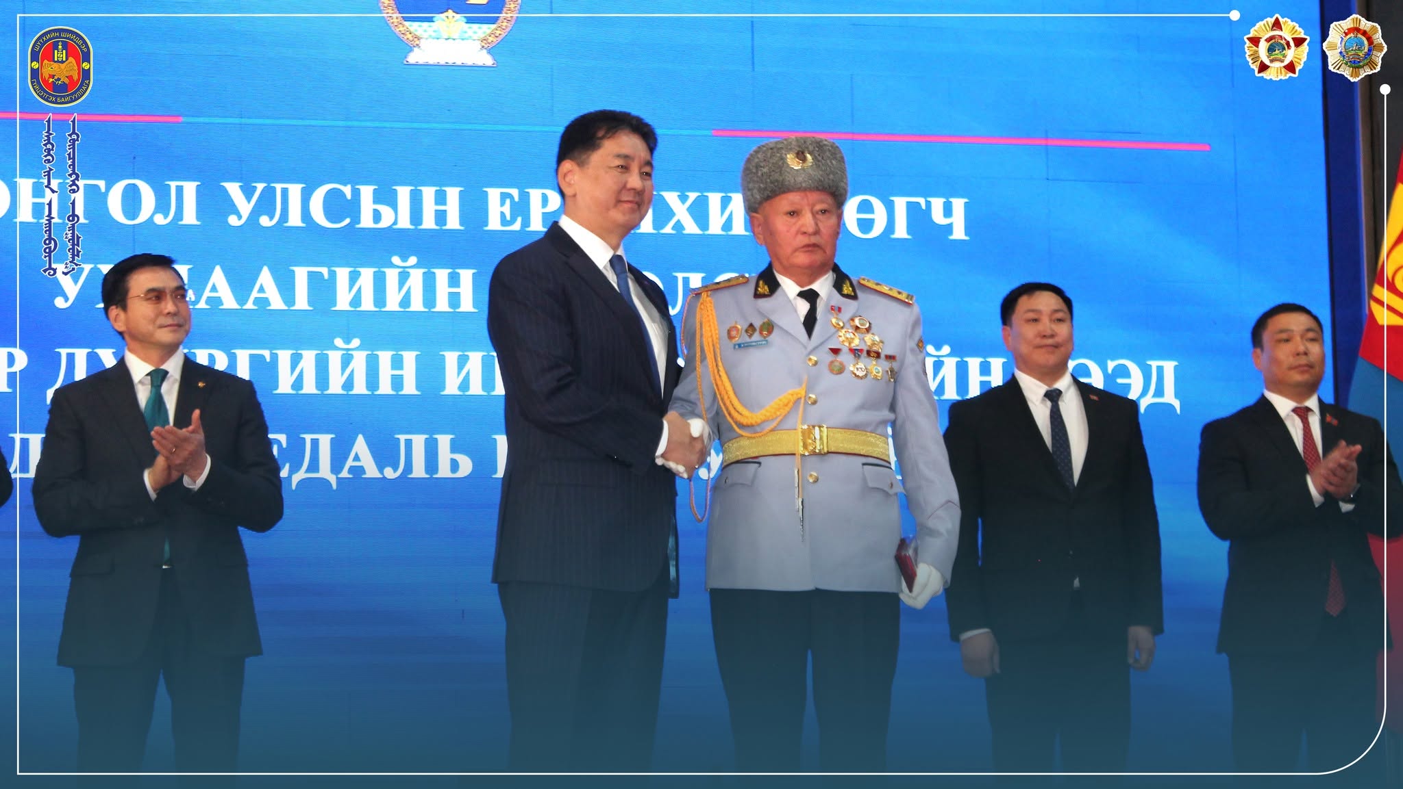 Ерөнхийлөгчийн зарлигаар бэлтгэл хурандаа Х.Пүрэвсүрэнд “Монгол Улсын Гавьяат Хуульч” цол хүртээлээ